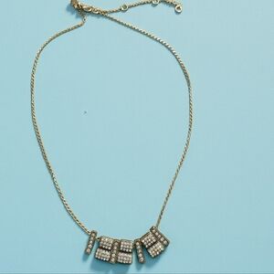 J. Crew Crystal Bib Necklace